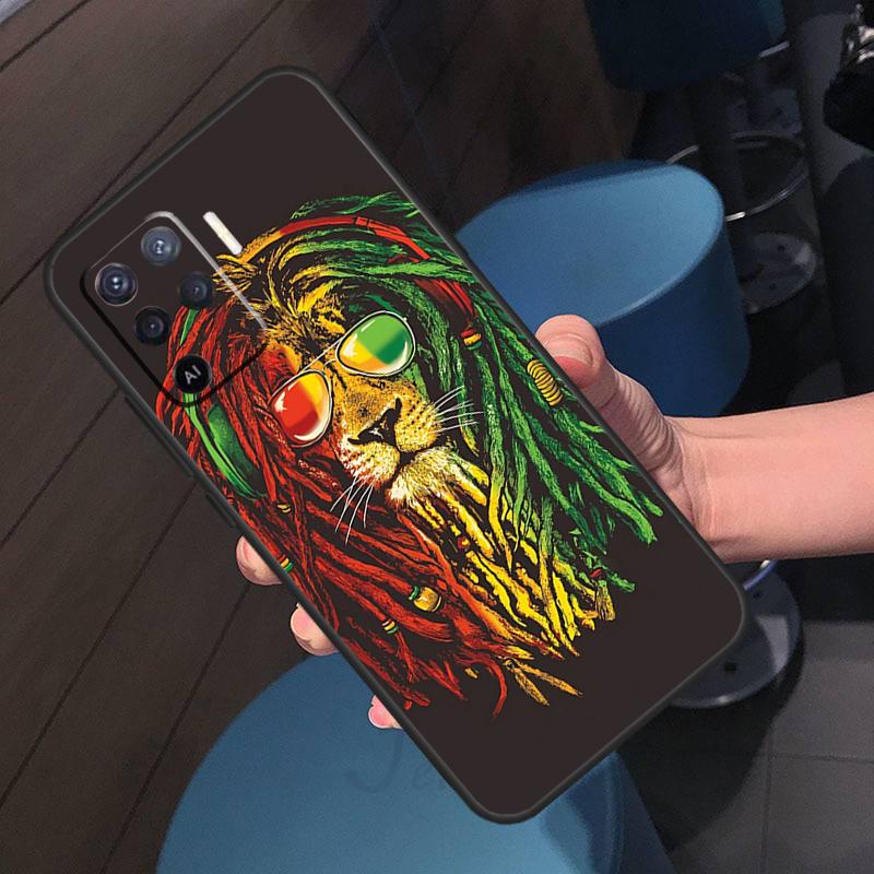 Rasta Lion Reggae Bob Marleys Case For Oppo A5 Pro A17 A57 A77 A60 A80 A40 A18 A38 A58 A78 A98 A96 A76 A16 A94 A74 A54 A15
