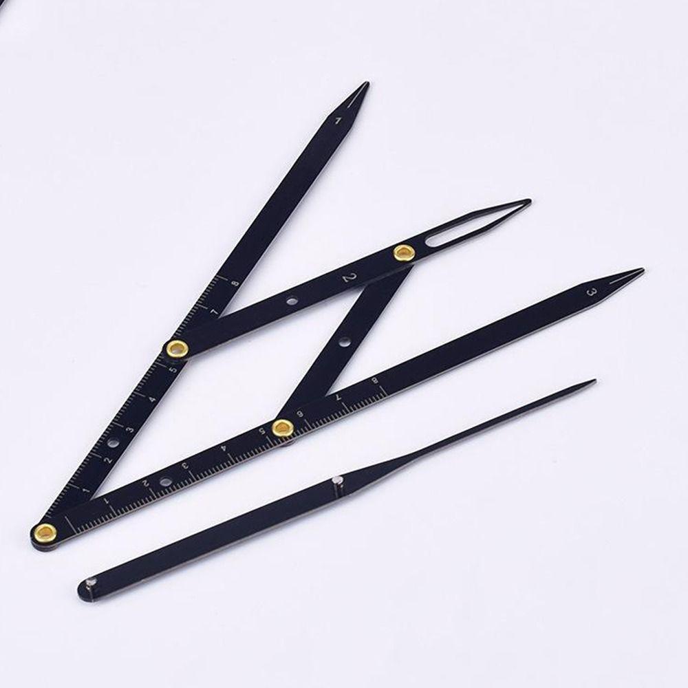 Three-Point Positioning Eyebrow Level Ruler Balance Shaper Eyebrow Stencil Template Drawing Tool