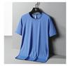 8XL Summer Ice Silk Quick Drying Short Sleeve T-shirt Men Plus Size Loose Breathable Thin Sports Fitness Tee Man Top
