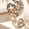 Леопардовый узор Нерегулярный браслет Кольцо Дамский комплект