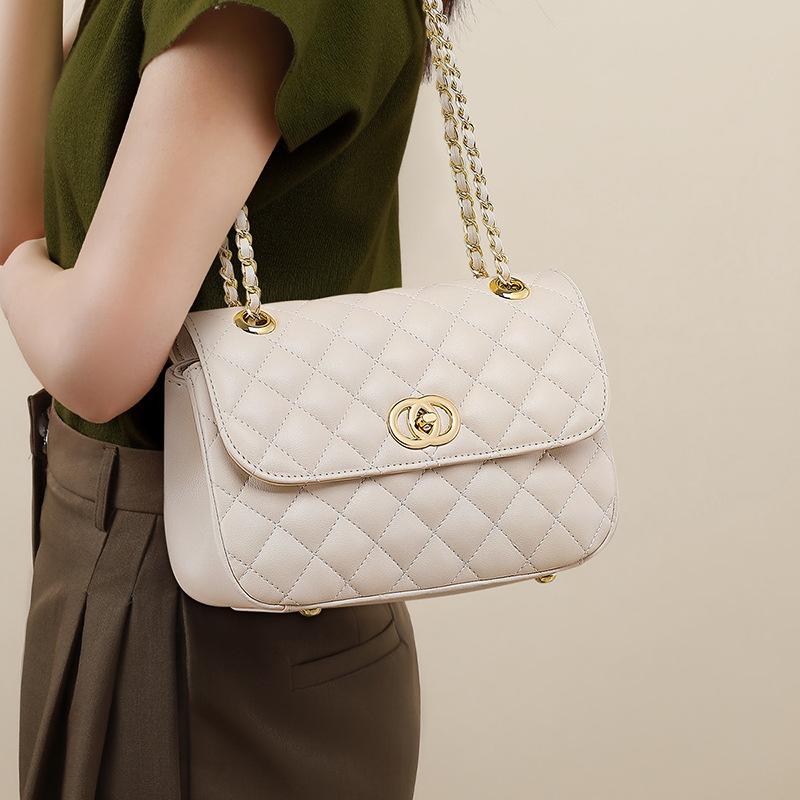 Новая сумка через плечо с цепочкой, маленькая, в стиле аромата, в форме ромба, модная женская сумка высокого класса