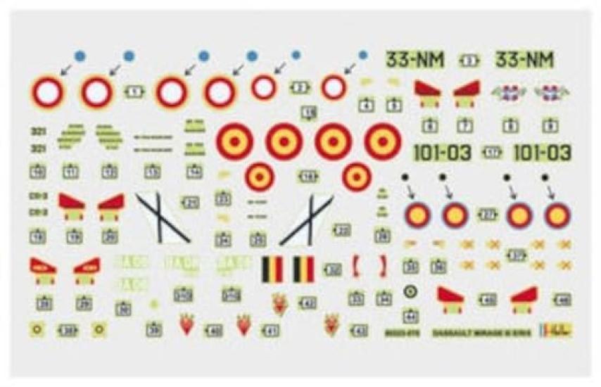 PLATZ Heller French Mirage III Plastic Model HE80323 1/72 E/R/5
