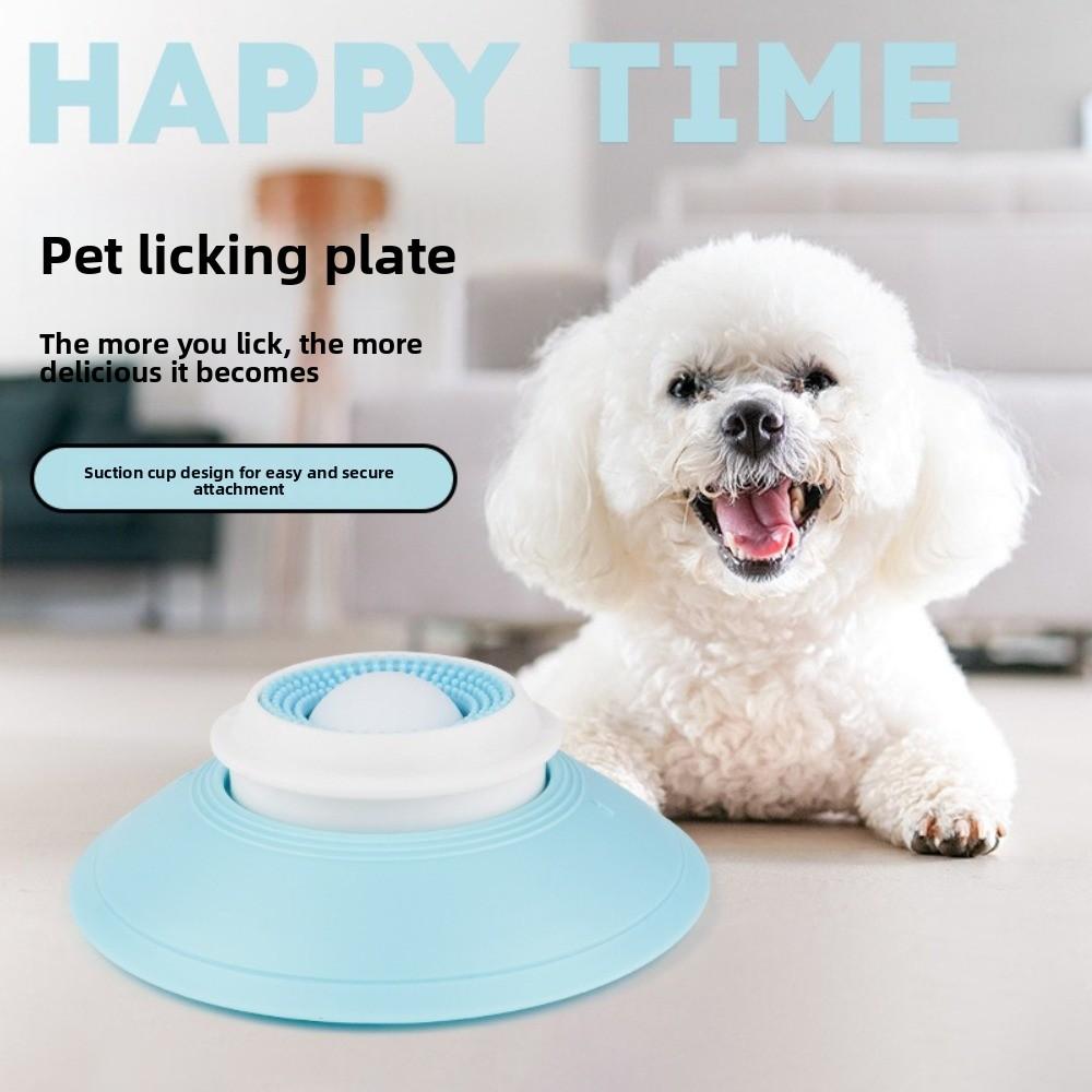 Non-Tipping Design Yogurt Licking Plate Without Battery Slow Feeder Lick Toys  Cat Feeding