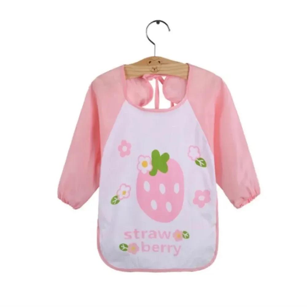 Детские фартуки, водонепроницаемые, с длинными рукавами, детский комбинезон для кормления, детский фартук для детей, нагрудник для еды, дети 1-3 лет