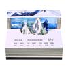 Mount Everest 3D LED Paper Sculpture Weekly Calendar Layered Tear Off Design Handmade Paper Craft for Desktop Decor