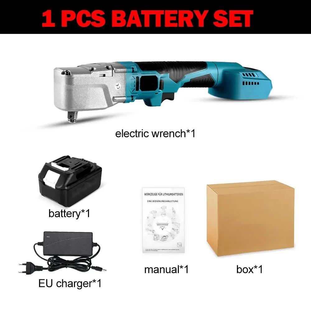 Бесщеточный электрический ключ с трещоткой 1000 нм, набор ключей с трещоткой 1/2 дюйма, винт для снятия электроинструмента, гайка, ремонт автомобиля для аккумулятора Makita 18 В