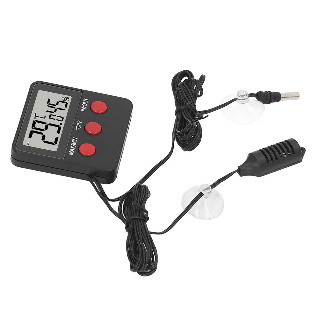 Мини-измеритель температуры и влажности с 2 зондами, цифровой гигрометр, монитор температуры для