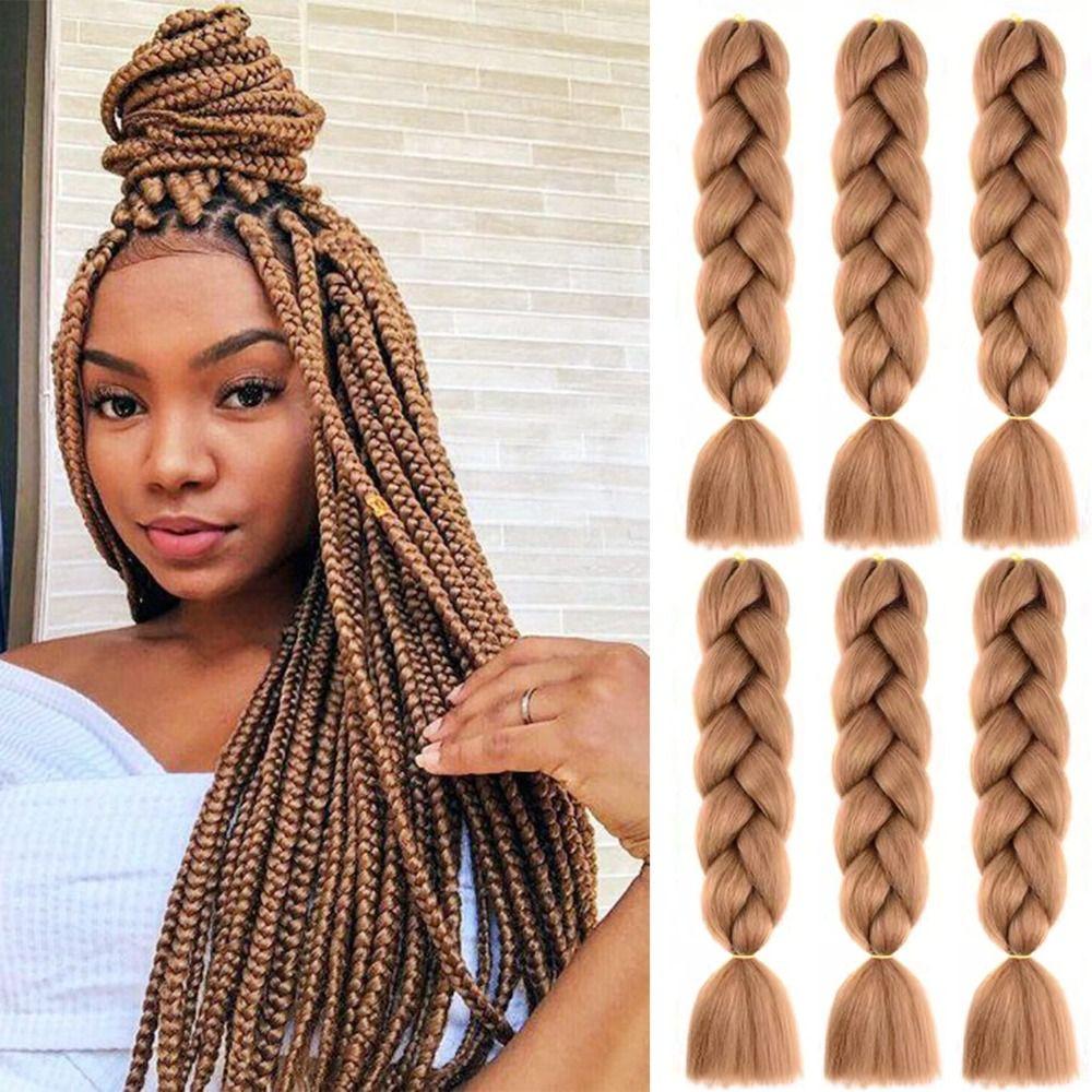 24 Inches Jumbo Braid Synthetic Women DIY Hair Braids New Braiding Hair Extension  Women