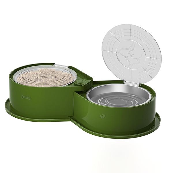 Large Capacity 304 Stainless Steel Bowls,Anti-Skid Food Water Set for Dogs Cats