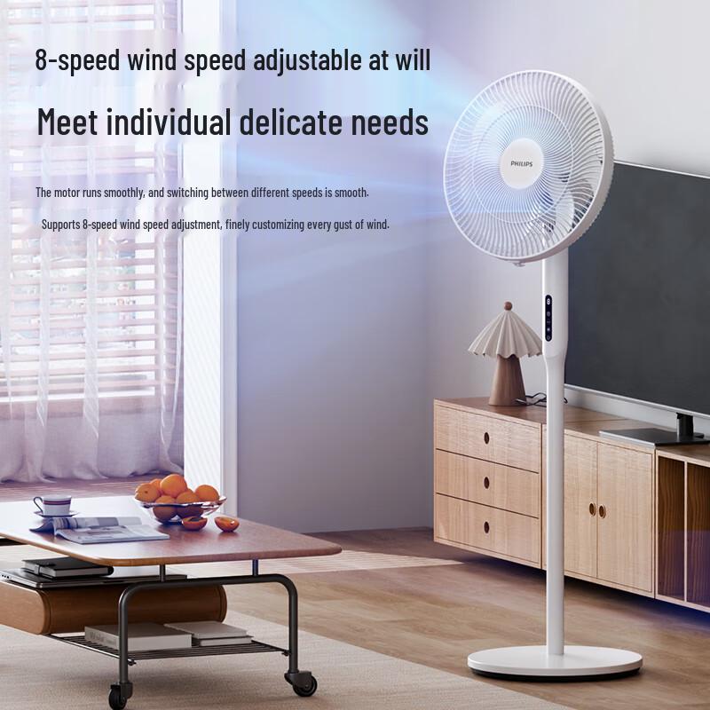Philips 16-inch 7-Blade DC Motor Floor Fan with Remote CN plug (adapter included)
