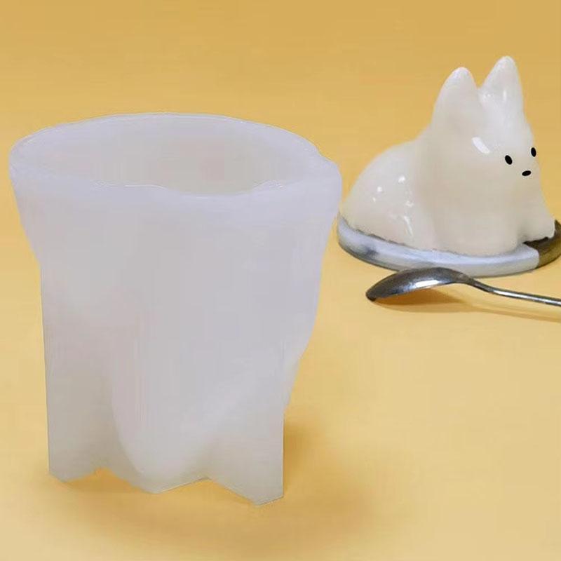 3D Форма Силиконовая для Молочного Пудинга Кошка Хэллоуин Желейница Торт Милый Торт Белая Форма для Холодного Льда Аксессуары для Украшения Торта