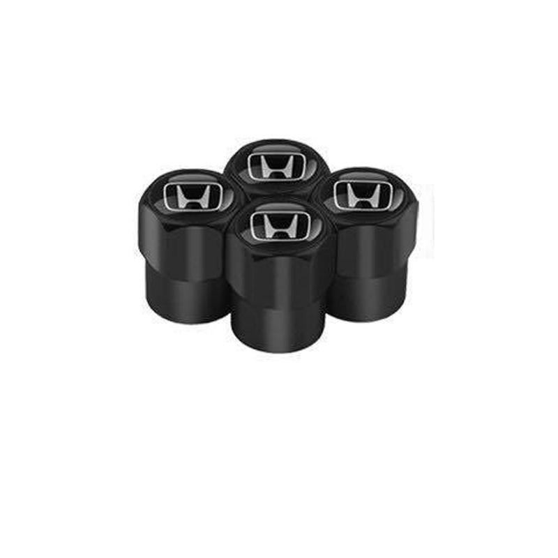 4Pcs Metal Tire Valve Cap Car Tyre Air Stems Cover Accessories For Honda Civic FIT Accord Prelude CRV 5th City CRZ CRX Jazz HRV