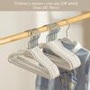 10/20pcs Velvet Hangers Non-Slip Rotin Baby Clothes Hangers Portable Children Closet Organizer Drying Clothes Space Saving