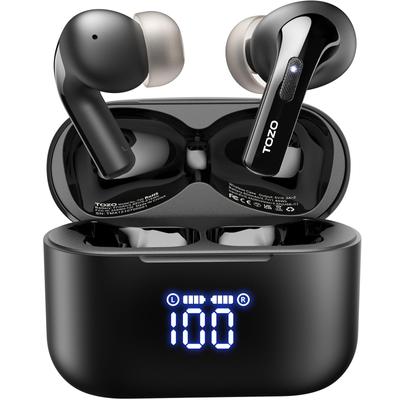 TOZO T20 Беспроводные наушники Новая версия Bluetooth бинауральный ENC шумоподавляющий микрофон иммерсивный звук премиум-класса цифровой светодиодный дисплей дисплей 10 мм