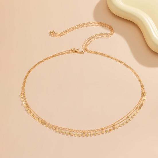 Женская цепочка на талию с двойным слоем блесток, регулируемая длина, ажурная, для танца живота, украшения на талию, вечеринки, фестивали, ночные клубы, цепочка на тело