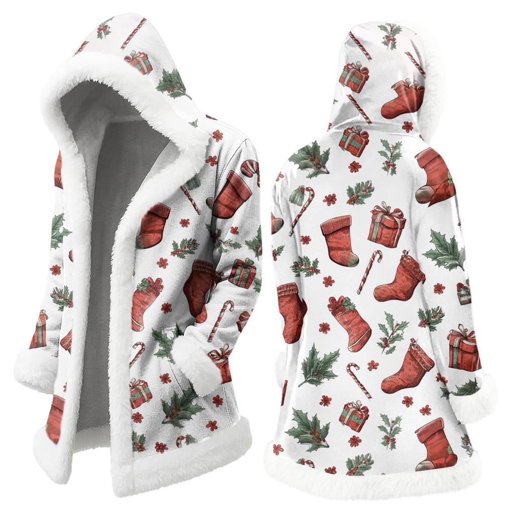 Мужская повседневная куртка с рождественским принтом