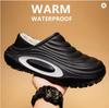 Fashion Cotton Men's Slippers Winter Warm Plush Men Slippers Waterproof Men Garden Shoes Indoor Outdoor Men's Warm Shoes