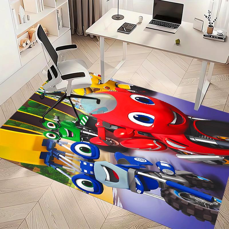Ricky Zoom Printed Absorbent Washable Carpet, Non-Slip Bathroom Mats, Kitchen Rugs, Yoga Mat,Living Room Entrance, Camping Picnic Rugs