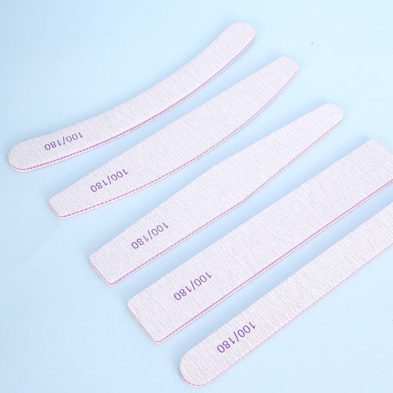 25PCS Professional Nail File,180/100 Nail File For Natural Nails, Nail File Double-Sided Washable Fine Grain Nail File For Home And Salon Use.