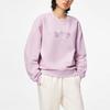 Li Ning Sports Lifestyle Series Letter Print Флисовый теплый свободный пуловер Толстовка Женская толстовка Lotus-Pink Purple AWDT816-5