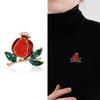 Fashion Rhinestone Fruits Brooch Exquisite Lapel Pins Pomegranate Brooches  Jewelry Accessories