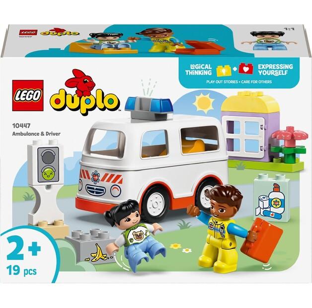 Конструктор LEGO DUPLO 10447 Карета скорой помощи с водителем