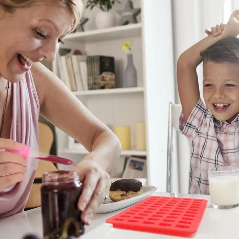 Формы для выпечки Reposteria Fudge 50-ячеечная конфета для самостоятельного изготовления инструментов для украшения торта, шоколадная форма для выпечки в виде капельницы для желейных мишек, силиконовая форма