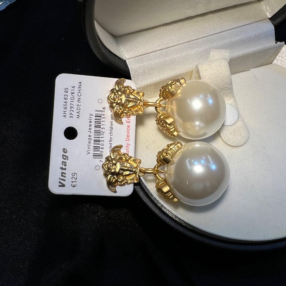 Винтажные бронзовые нишевые роскошные минималистичные серьги