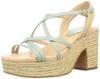 Stuart Sandals Raffia Style Platform Sandals 6505 LG Cm E [Jill Shoe] Women's 23.0