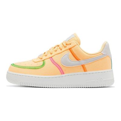 Air Force 1 07 LX Canvas Wrap Нескользящие Прочные Низкие Кеды для Скейтбординга Женские кроссовки Белый Оранжевый DD0226-800