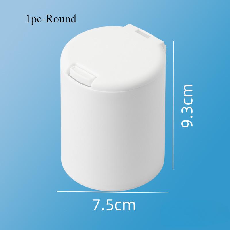 Storage Box Organizer Desktop Storage Box Mini Pop-up Cotton Swab with Lid Cosmetic Cotton Plastic Dustproof