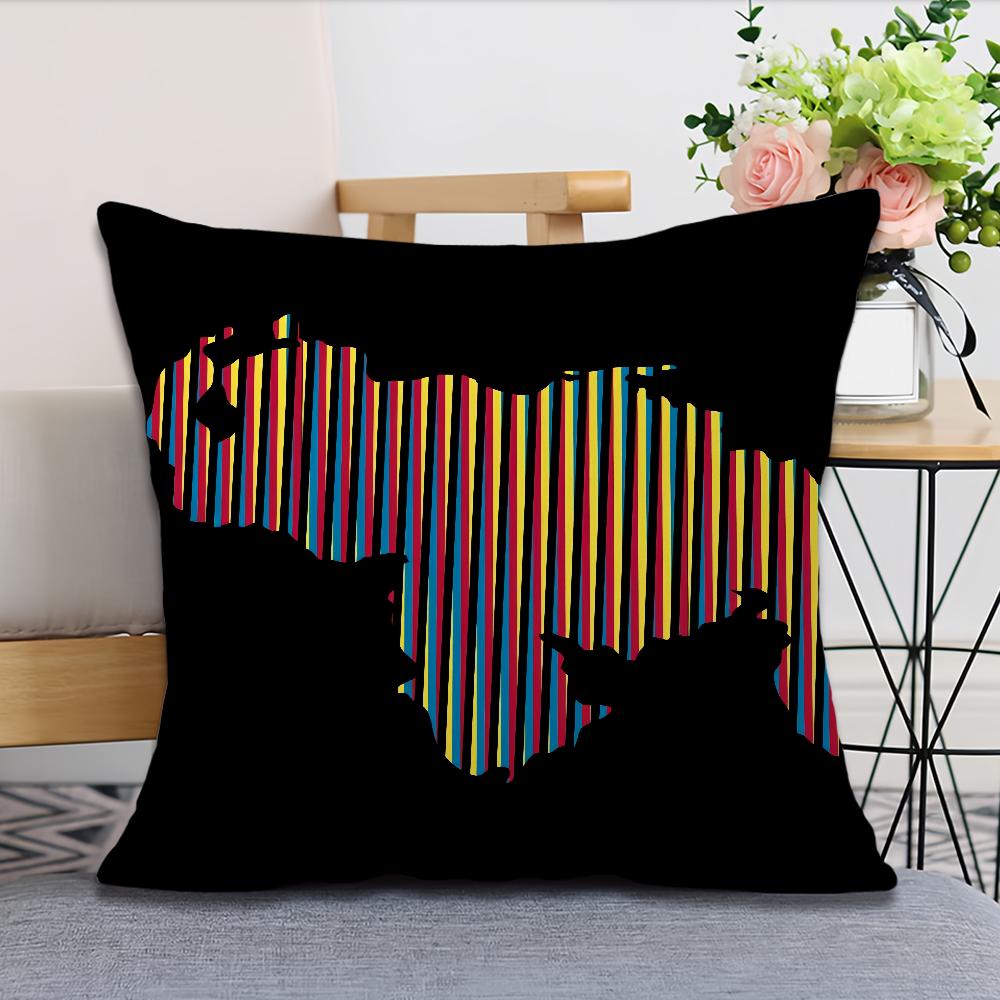 Aesthetic Art Venezuela Cushion Cover Soft Comfortable Pillow Case for Sofa Living Room Home Office Decor Protective Covers
