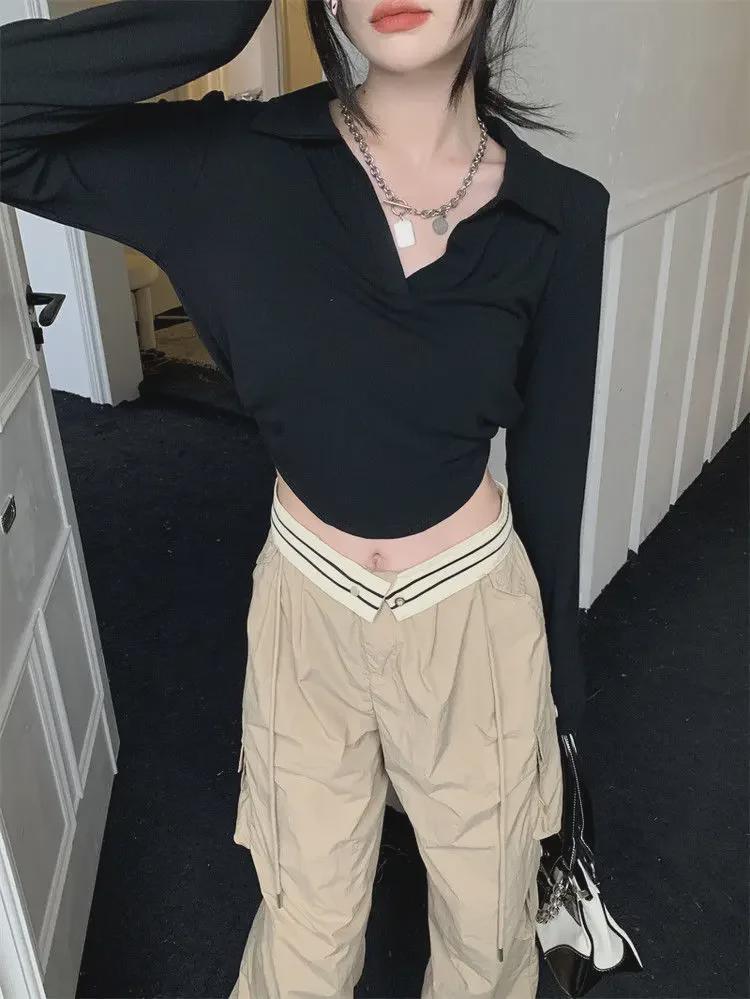 Women's Slim Fit Long-Sleeved T-Shirt: New Spring & Autumn Fashionable Design Shirt