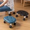 Low Rolling Stool Household Pulley Chair Footstool 360 Degree Rotating Stool Seat With Wheels Children Shoe Changing Stool