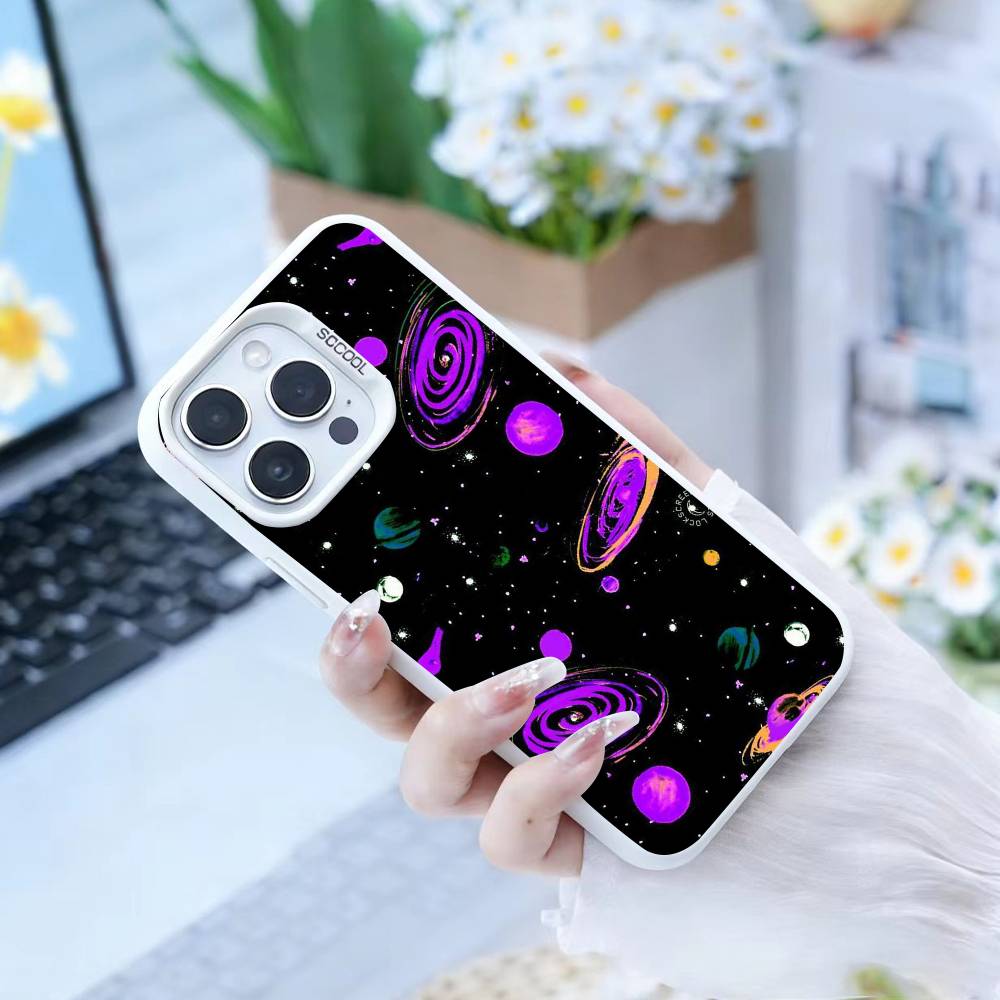 Чехол для телефона Y2k INS Граффити для iPhone17, 16,15,14,13,12 Pro Max Черный Конфетный Матовый Ударопрочный Чехол