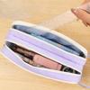 Student Solid Color Pencil Case Three-layer Large Capacity Pencil Cases Waterproof Durable Fabric Stationery Bag