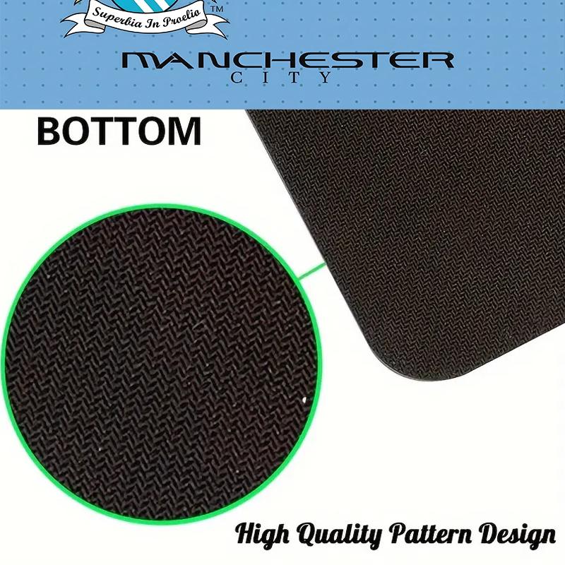Custom Name,Manchester City Mouse Pad, Large Gaming Desk Mat, Non-slip XXL Mousepad for Laptop & Tablet, Mini PC Playmat with Stitched Edges