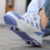 Студенческие роликовые коньки с поворотной кнопкой, четырехколесные роликовые коньки, роликовые коньки, съемная детская обувь на колесах