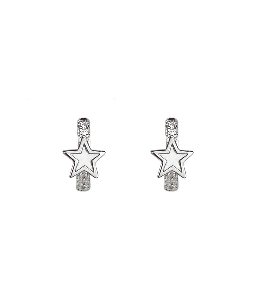 Серьги-кольца Vvv Point Star с одним щелчком