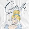 Cinderella Womens/Ladies Headshot With Fancy Script T-Shirt
