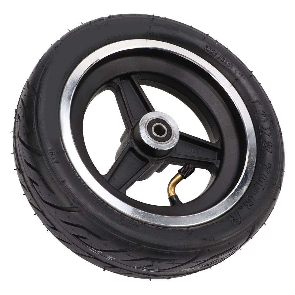 Electric Scooter Tire Assembly 10x2.70‑6.5 Thicken Vacuum Tire with Wheel Hub for Electric Scooter Repair