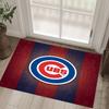 Chicago Cubs Design Crystal Velvet Carpet Cozy Non?Slip Printed Rug For Bedroom Living Room Entrance