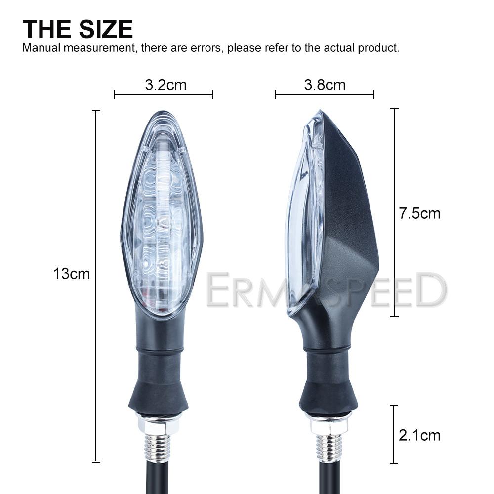 4 шт./компл., 12 В, универсальный светодиодный указатель поворота для мотоцикла, водонепроницаемый мигающий индикатор, мигалка, лампа для мотоцикла, мото
