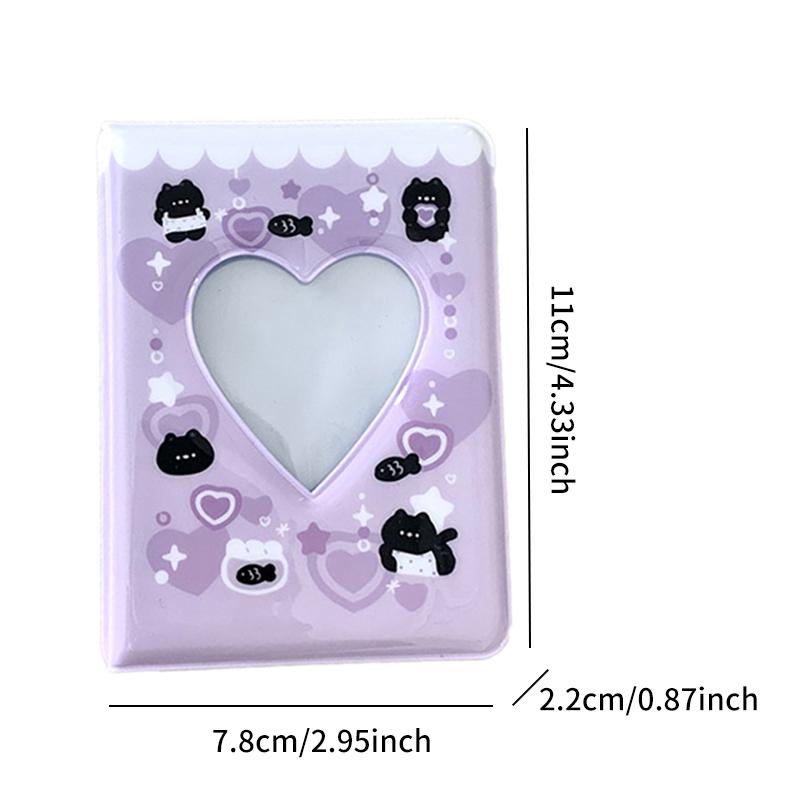 Cartoon Bear Photo Album 3 Inch Photocard Holder Korean Idols Cards Collect Book 40 Pockets Mini Instax Photos Album