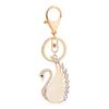 Korean Version of The Fashion New Creative Crystal Swan Keychain Pendant Exquisite Girls Bags Ornaments Pendants Small Gifts