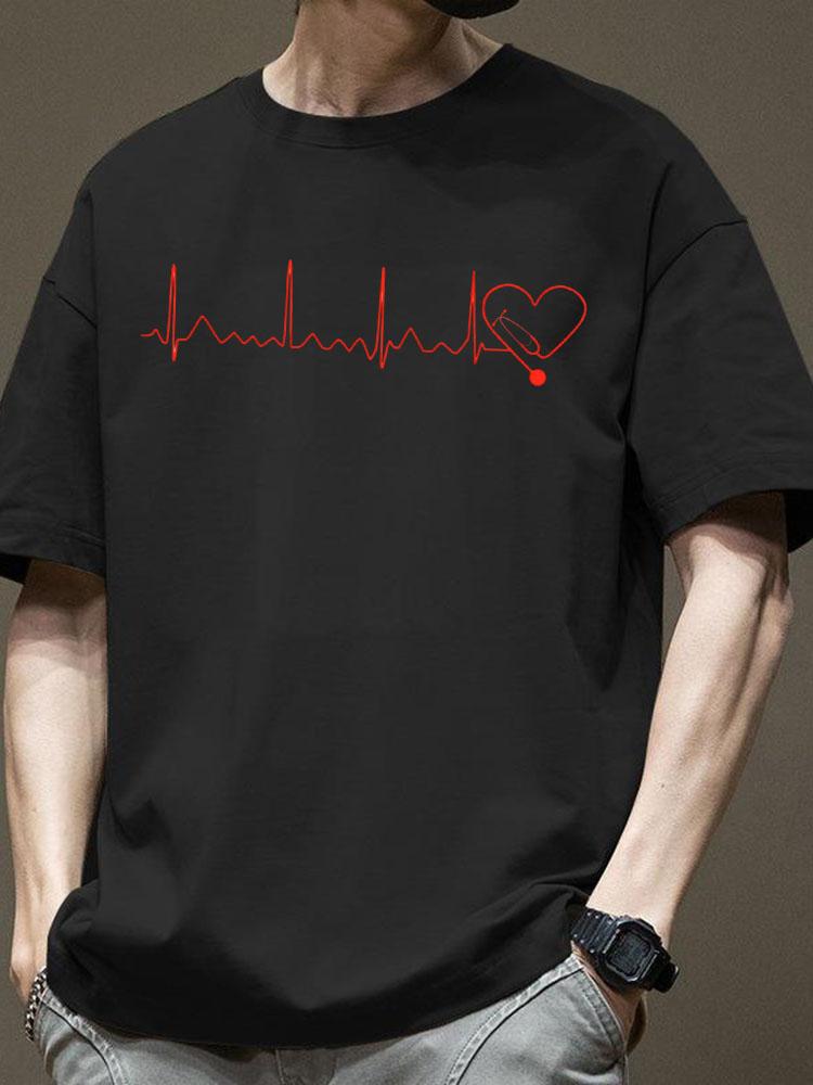 Мужские футболки на лето из 100% хлопка в повседневном и простом стиле, модные, универсальные, подходят для различных случаев