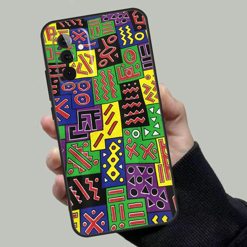 Чехол из африканской вощеной ткани для Samsung Galaxy A53 A33 A23 A13 A52 A32 A22 A12 A51 A71 A14 A24 A34 A54 A52S Чехол