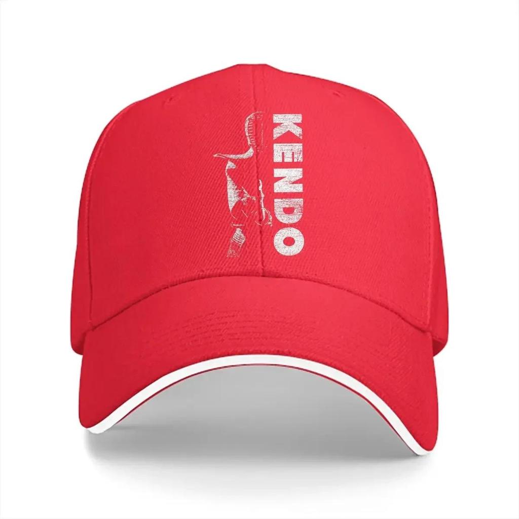 Kendo Martial Arts Baseball Cap for Unisex Women Lightweight Peaked Hat with Kendo Print Casual Training Use