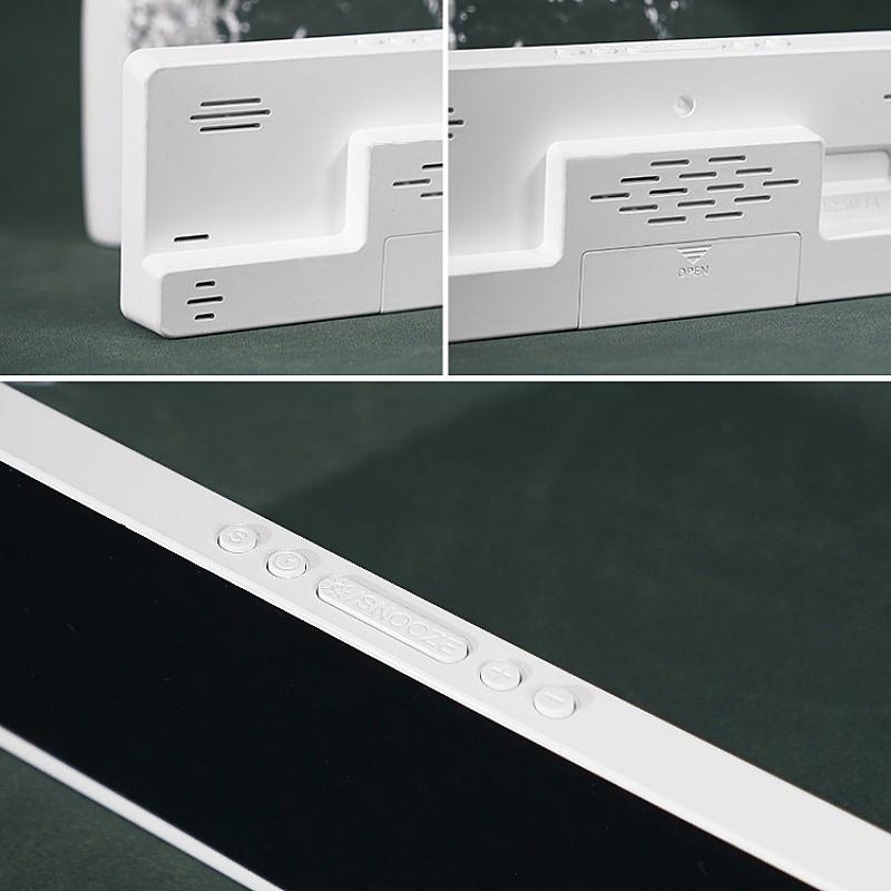 Цифровой будильник с голосовым управлением, TEMP, неделя 2, будильник, питание от USB, всегда включено, летнее время, повтор, настольные часы, ночной режим, 12/24 ч, светодиодные часы