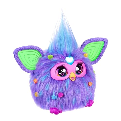 Hasbro Furby Purple Voice-Responsive Interactive Toy for Boys and Girls Ages 6+ with 15 Fashion Accessories, Animatronic, Motorized Plush Toy for Kids